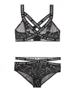 Vibe Karma A Bitch  Bra/Panty Blk M/L