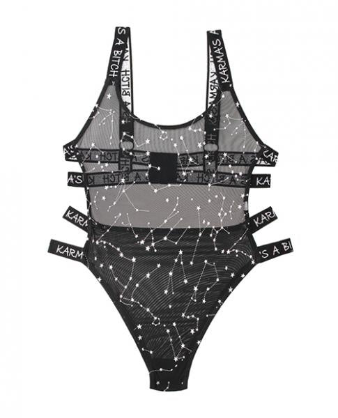 Vibes Karma's A Bitch Bodysuit Black L/XL(D0102H5JDQW.)