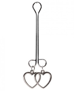Bijoux De Cli Double Loop W/ Heart Charms