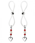 Bijoux De Nip Nipple Halos Heart Charm Red, Clear(D0102H5LFCG.)