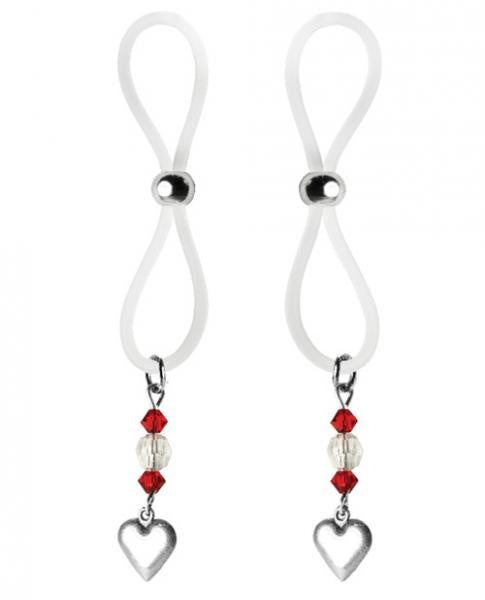 Bijoux De Nip Nipple Halos Heart Charm Red, Clear(D0102H5LFCG.)
