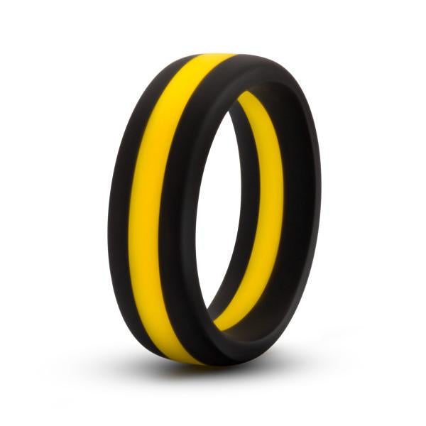 Performance Silicone Go Pro Cock Ring Black/Gold/Black