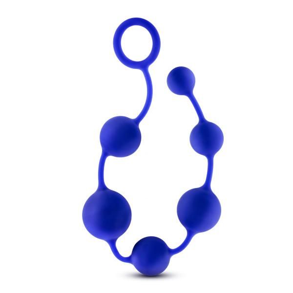 Advanced 16 Inches Silicone Anal Beads Indigo Blue(D0102H5Lnmg.)