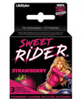 Lifestyles Sweet Rider condoms Strawberry 3 Pack(D0102H5LSDg)