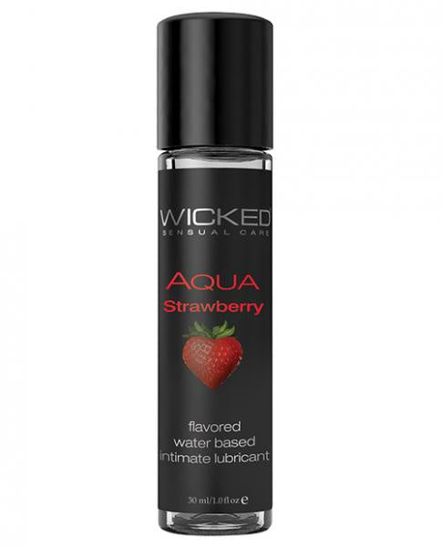 Wicked Aqua Water Based Flavored Lubricant Strawberry 1oz(D0102H5LTQV.)