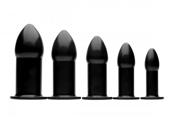Expansion Trainer Anal Dilator 5 Piece Set Black(D0102H5LTRU.)