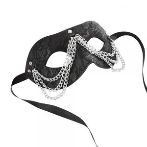 Sincerely Chained Lace Mask Black OSD0102H5LX77