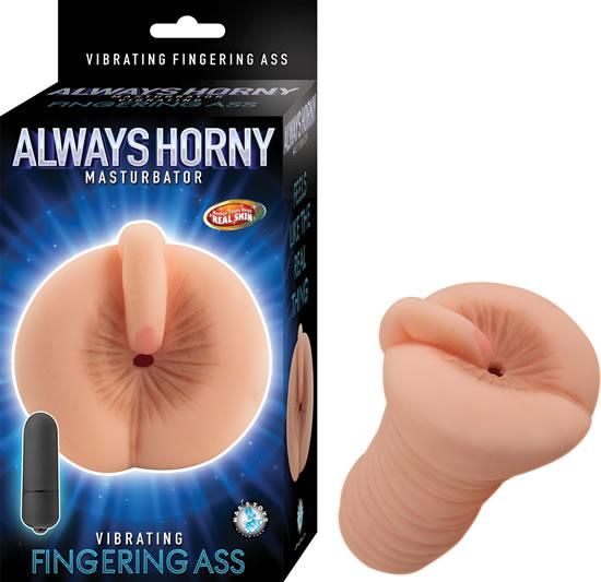 Always Horny Vibrating Fingering Ass Stroker Beige(D0102H5Lxr7.)