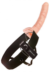Fetish Fantasy Series 10 Inch Vibrating Hollow Strap-On - Flesh
