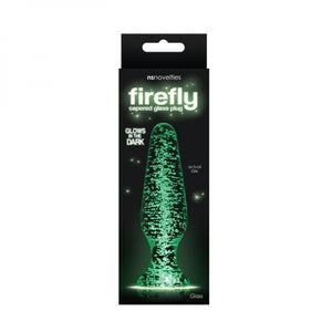 Firefly Clear Glass Plug Tapered Glow in the DarkD0102H5Q4IG
