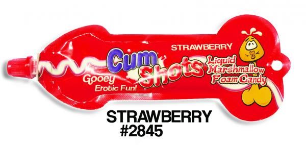 Cum Shots Marshmallow Foam Candy Strawberry(D0102H7Eap7.)