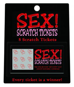 Sex Scratch Tickets (8Per Pack)
