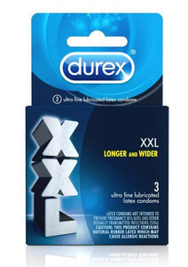 Durex XXL Lubricated 3 Pack Latex Condoms(D0102H7RTWY.)