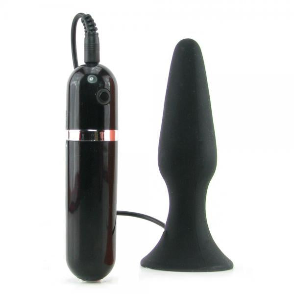 My First Silicone Surge Vibrating Butt Plug 5 Inch - Black(D0102H7RWBU.)