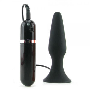 My First Silicone Surge Vibrating Butt Plug 5 Inch  BlackD0102H7RWBU