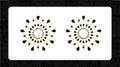 Nipple Pasties Black Gold(D0102H7Tczg.)