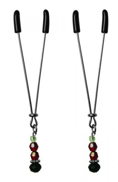 Sex & Mischief Nipple Clips Ruby Black