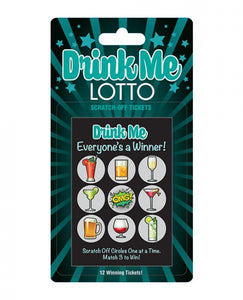 Drink Me Lotto 12 Winning Tickets!