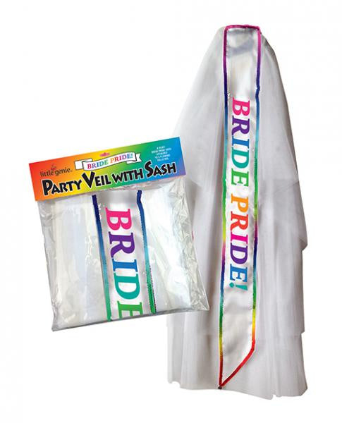 Bride Pride Veil with Sash(D0102HE9SS7.)