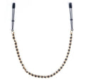 Black Tweezer Nipple Clamps With Beaded Chain(D0102HE9YIY.)