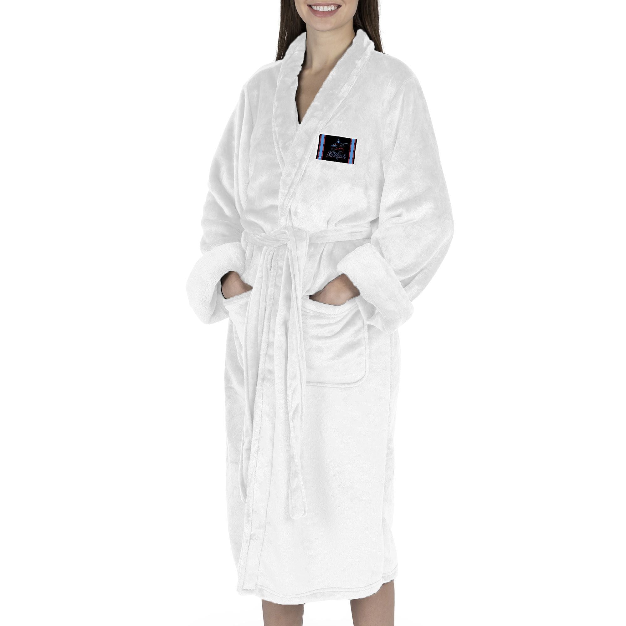 Miami Marlins MLB Tag Silk Touch Robe Small/Medium