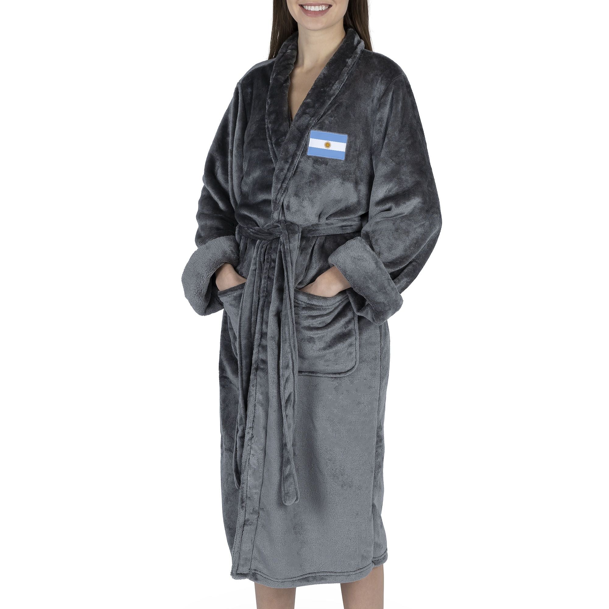 Argentina Flag Silk Touch Robe Small/Medium