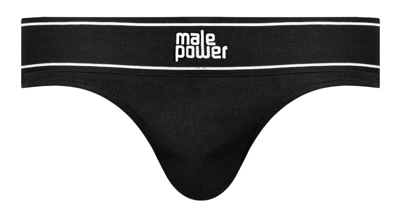 Modal Rib Bong Thong  Xlarge  Black