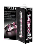 Icicles No. 6 - Clear  Pink