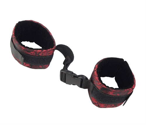 Calexotics Scandal Control Cuffs - Luxury Bondage Handcuffs - Bdsm Toys For Couples - Red