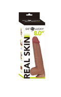 Real Skin 8 Dual Layer Dildo - Light Brown