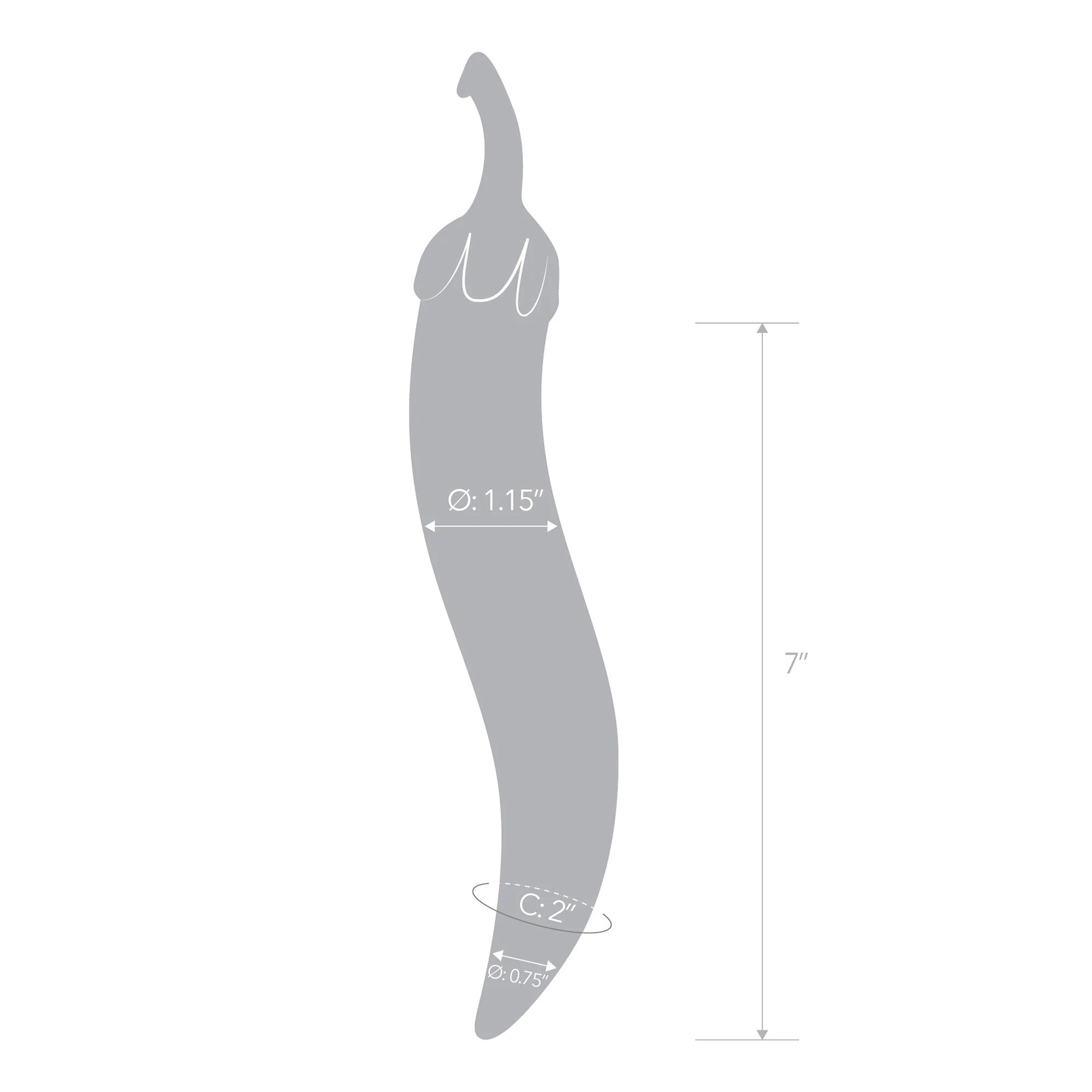 Gl?s Glass Naturals Chilli Pepper Dildo