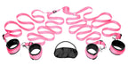 Frisky Bedroom Restraint Bondage Kit, Pink