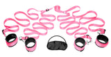 Frisky Bedroom Restraint Bondage Kit, Pink
