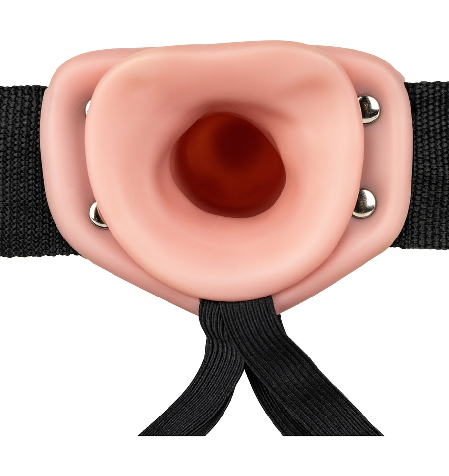 Hollow Strap-On Without Balls 6 Inch - Flesh