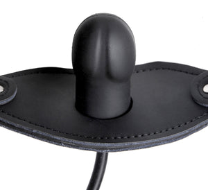 Silencer Inflatable Locking Penis Gag - Black