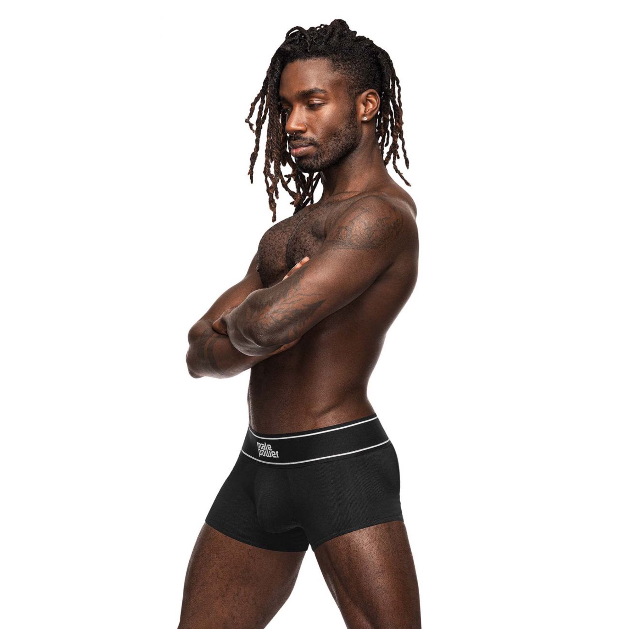 Modal Rib Pouch Short  XLarge  Black