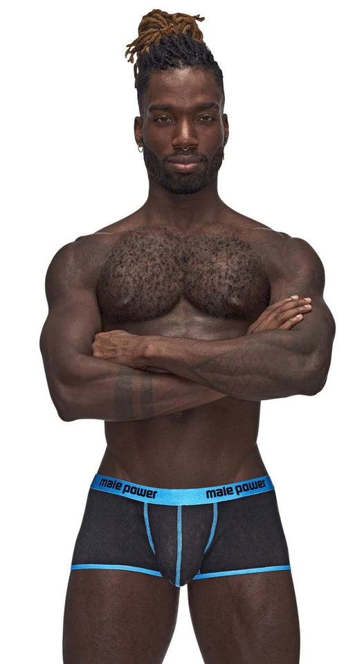 Casanova Uplift Mini Shorts - Xl - Black/Blue