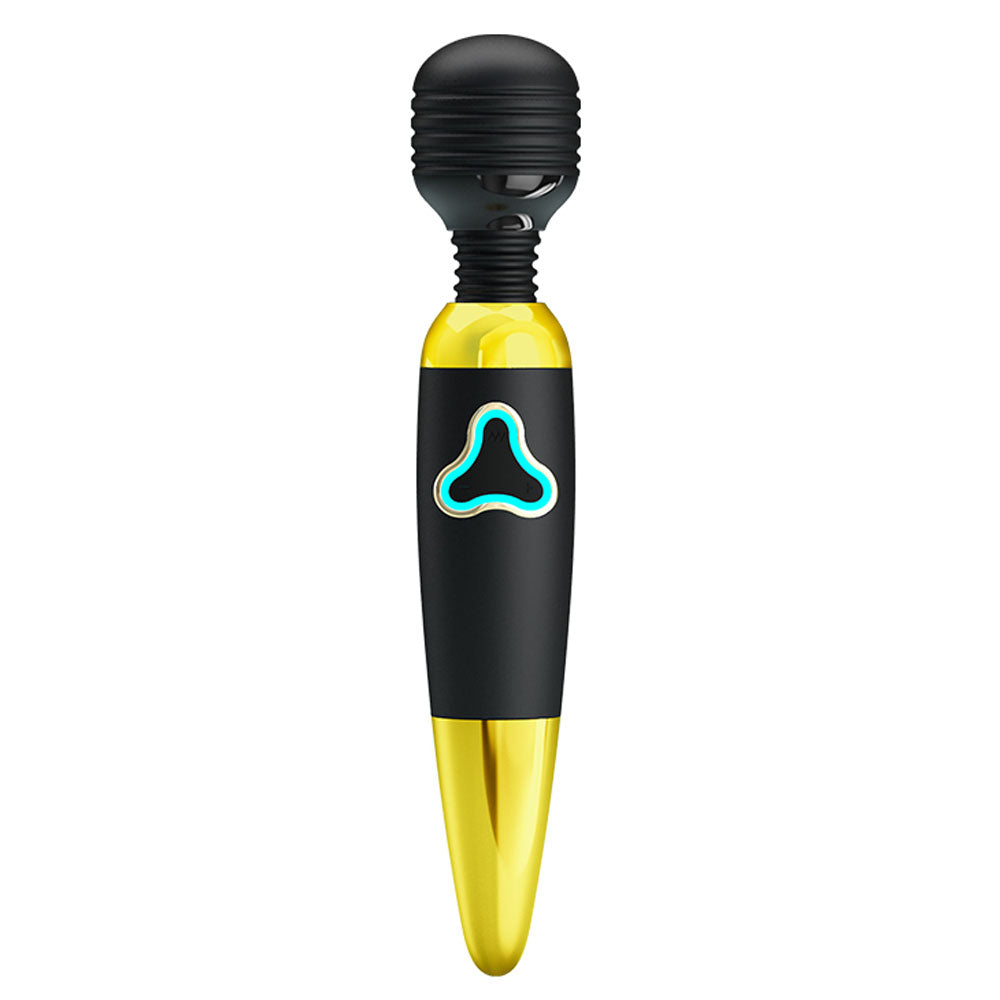 Pretty Love Body Wand With Led Light - Black And  Gold
