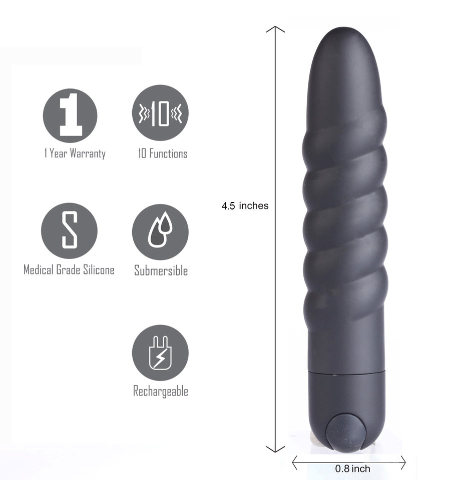 Lola Rechargeable Twisty Bullet Black
