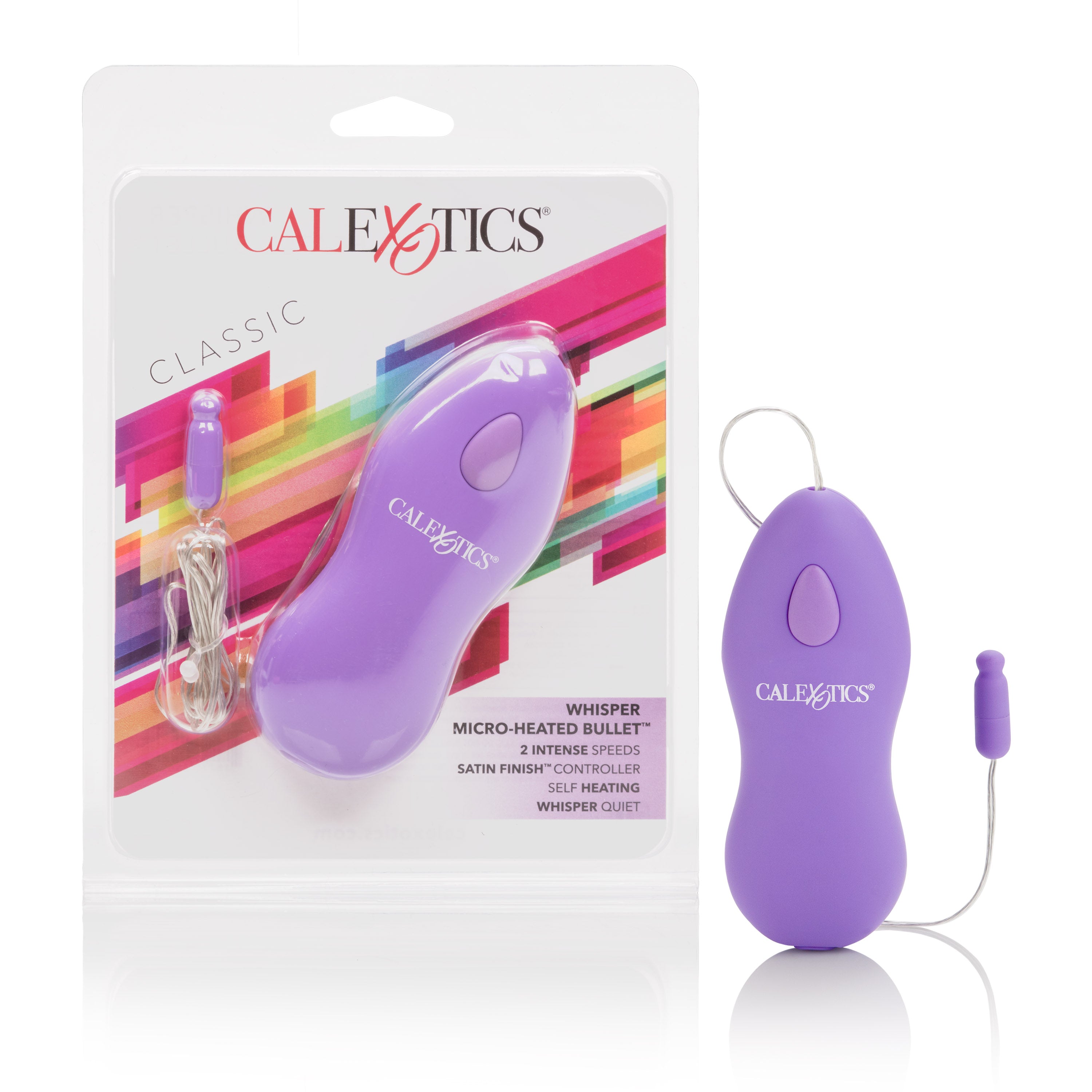 California Exotics Whisper Micro-Heated Bullet, Purple