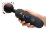 Thunder Wand 72X Silicone Heating Wand Massager - Black