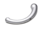 10X Vibra-Crescent Silicone Dual Ended Dildo -  Silver