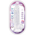 Cotton Candy - Glitter Boy 6.5 Suction Cup Dildo - Clear