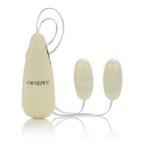 Glow-In-The-Dark Pocket Exotics Vibrating Glowing Double Bullets