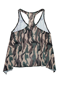 Savage Af Swing Top - Forest Camo - S/M