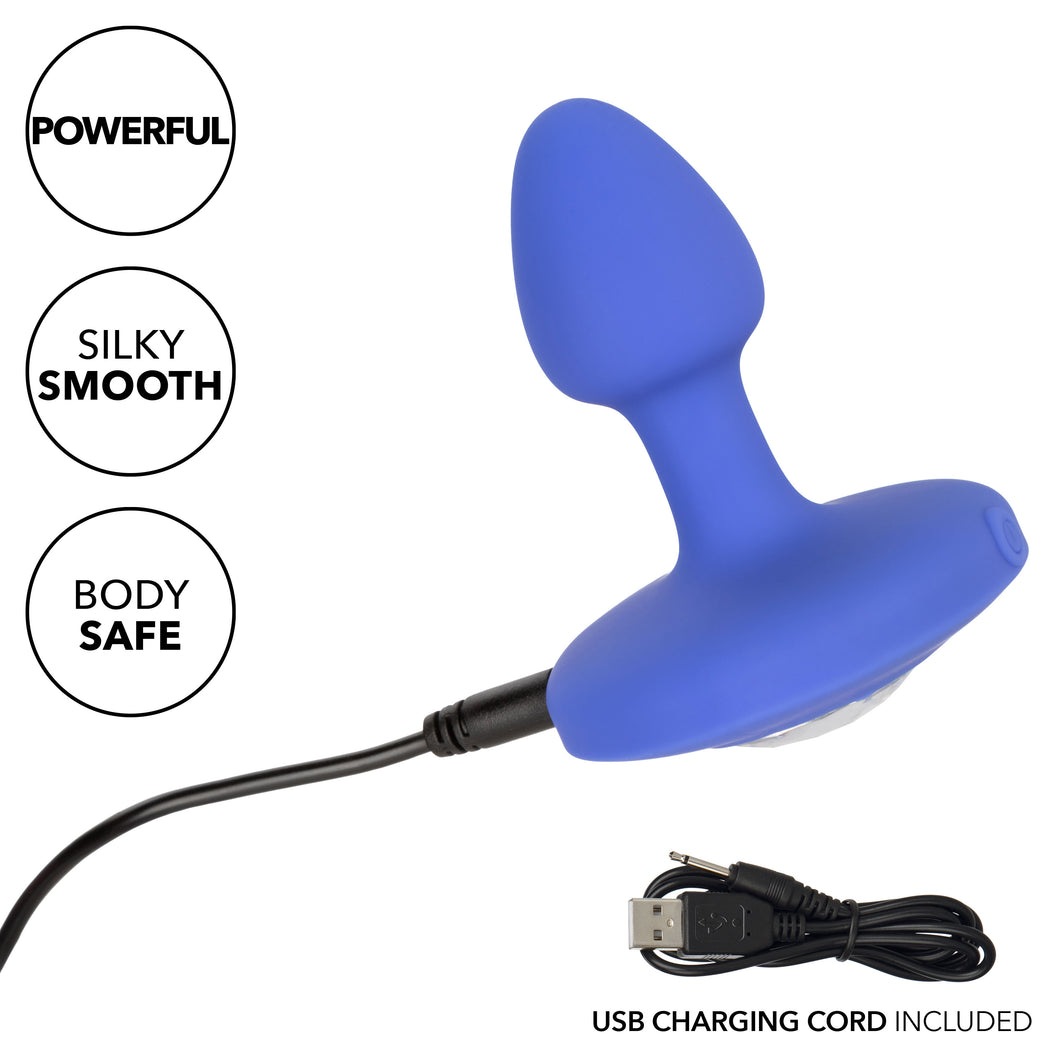 Cheeky Gems - Small Rechargeable Vibrating Probe - Vibrating Probe - Blue