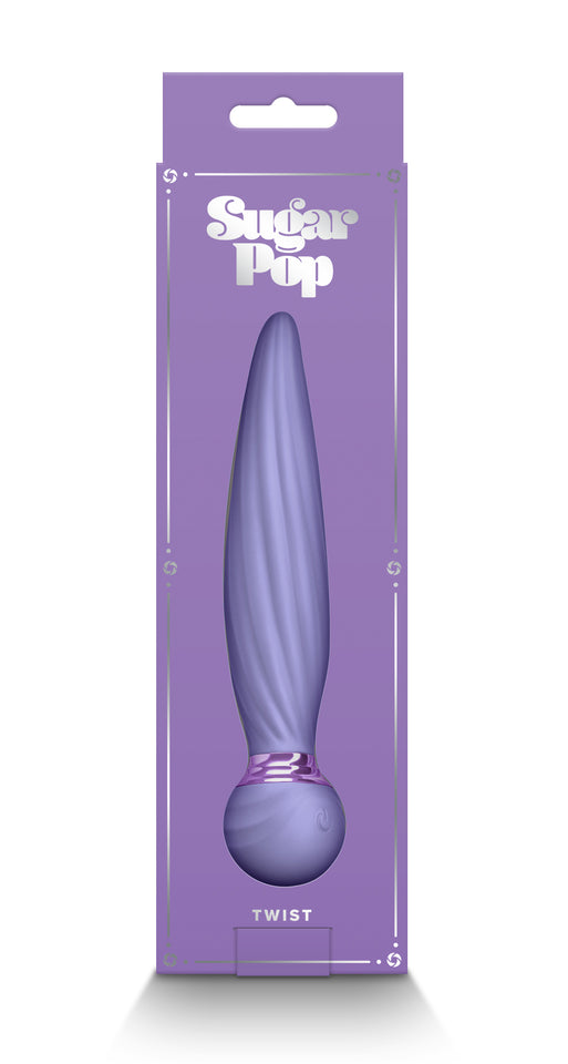 Ns Novelties - Sugar Pop - Twist - Gyrating Shaft, Rechargeable Vibrator - Purple