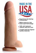 Xr Play Hard 12 Inch Ultra Real Dual Layer Suction Cup Dildo Skin Color Flesh