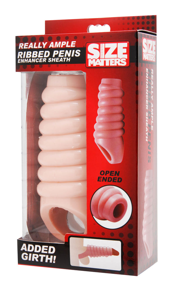 Size Matters Really Ample Ribbed Penis Enhancer