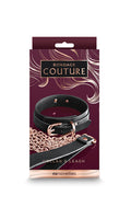 Bondage Couture - Collar And Leash - Black